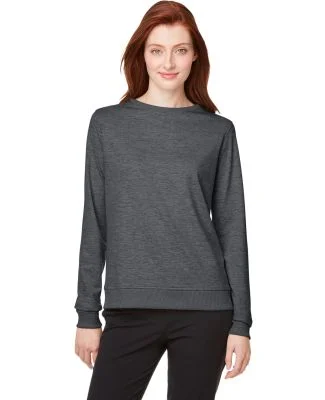 Puma 599267 Women's Cloudspun Crewneck Sweatshirt in Puma black hthr
