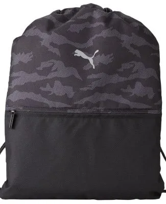 Puma 78121 Camo Drawstring Backpack in Puma black