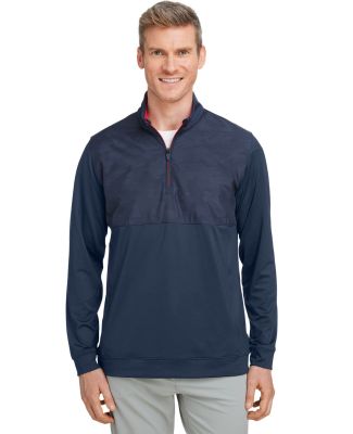 Puma 537472 Volition Camo Cover Quarter-Zip Pullov in Nvy blz/ ski pat