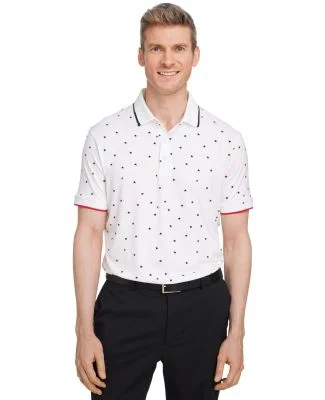 Puma 537477 Volition Skylight Patriotic Polo in Brt wht/ nvy blz