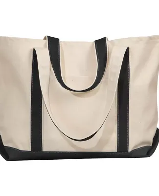 8872 Liberty Bags - 16 Ounce Cotton Canvas Tote in Natural/ black