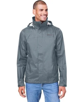 Marmot M15881 Men's Precip Eco Rain Jacket in Steel onyx