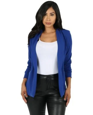 Stilo Apparel FS18888 3/4 Roughed Sleeve Celine Bl in Royal