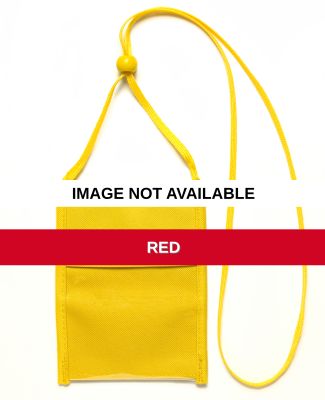 9605 UltraClub® Polyester Credential Holder  Red