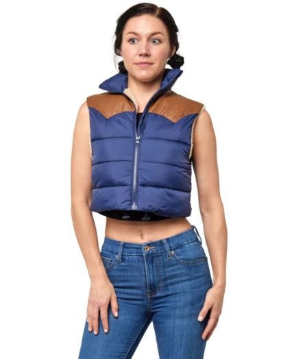 Stilo Apparel FS28447 Juno Western Puffer Jacket B in Blue