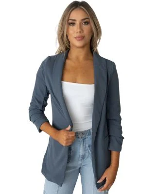 Stilo Apparel JK18888 Roushed Sleeve Blazer