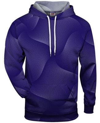 Badger Sportswear 1413 Warp Hooded Sweatshirt in Purple