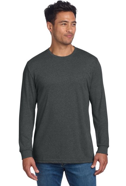 Next Level Apparel 6211 CVC Long Sleeve T-Shirt in Charcoal