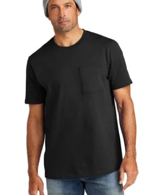 Volunteer Knitwear VL100P    All-American Pocket T in Deepblack
