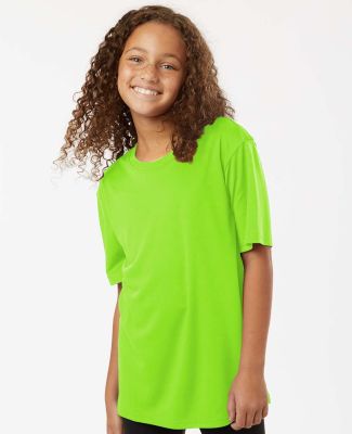 Allpro 48000Y Pro-Lock Youth Performance T-Shirt in Lime