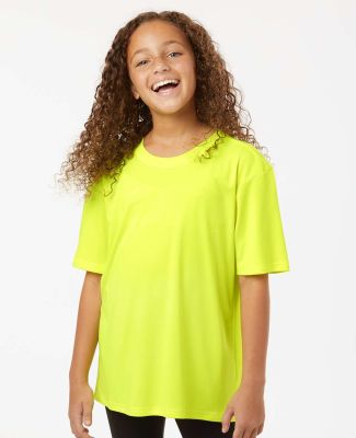 Allpro 48000Y Pro-Lock Youth Performance T-Shirt in Neon yellow