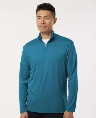 Allpro 41870 Pro-Lock Performance Quarter-Zip Pull in Pacific blue