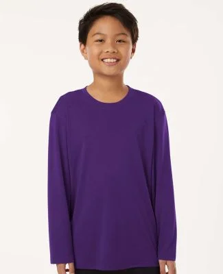Allpro 48400Y Pro-Lock Youth Performance Long Slee in Purple
