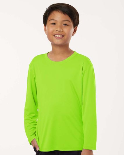 Allpro 48400Y Pro-Lock Youth Performance Long Slee in Lime