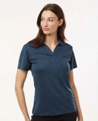 Allpro 4HM00L Women's Performance Mélange Polo in Navy melange