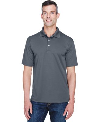 8445 UltraClub® Men's Cool & Dry Stain-Release Pe in Charcoal