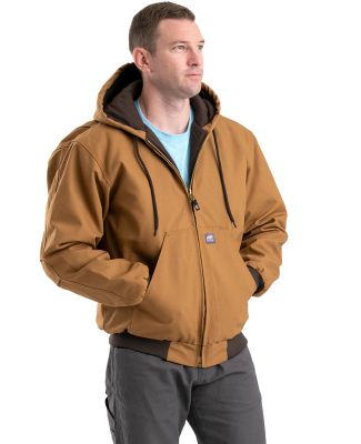 Berne Apparel HJ51T Tall Highland Washed Cotton Du in Brown duck