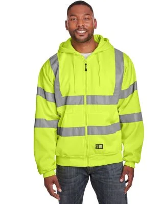 Berne Apparel HVF021T Tall Hi-Vis Class 3 Lined Fu in Hi vis yellow