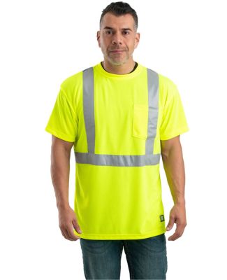 Berne Apparel HVK012 Hi-Vis Class 2 Performance Po in Yellow