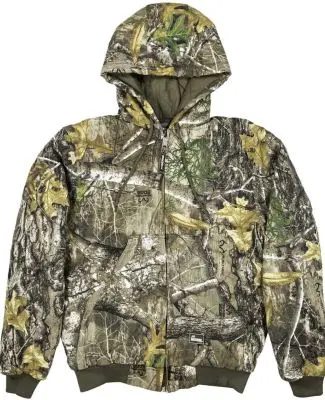 Berne Apparel HJ51 Berne Heritage Hooded Jacket in Realtree edge