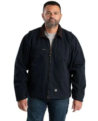 Berne Apparel J374 Highland Washed Gasoline Jacket in Midnight