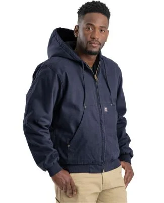 Berne Apparel HJ375 Heartland Washed Cotton Duck H in Navy