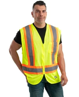 Berne Apparel HVV046 Hi-Vis Class 2 Multi-Color Ve in Yellow