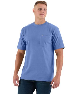 Berne Apparel BSM16 Heavyweight Pocket T-Shirt in Royal blue