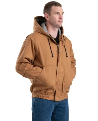Berne Apparel FRHJ01 Flame-Resistant Hooded Jacket in Brown duck