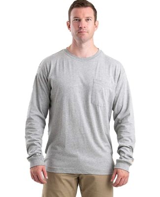 Berne Apparel BSM40T Tall Performance Long Sleeve  in Heather grey