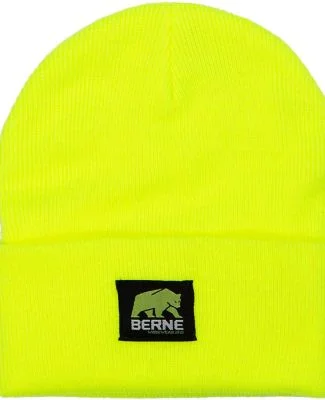 Berne Apparel H150 Heritage Knit Cuff Cap in Yellow