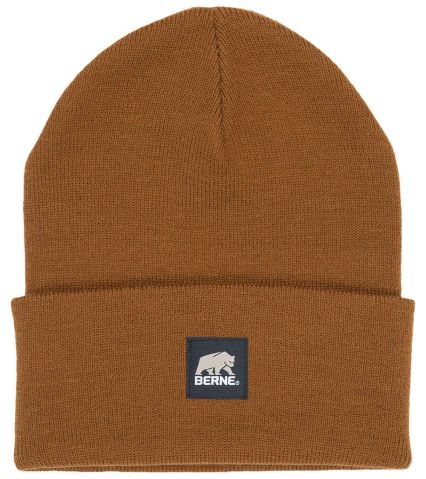 Berne Apparel H150 Heritage Knit Cuff Cap in Brown duck