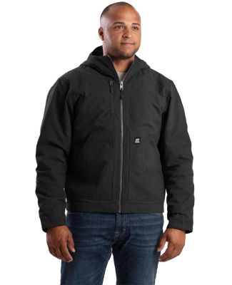Berne Apparel HJ65T Tall Heritage Duck Hooded Jack in Black