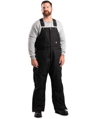 Berne Apparel NB834 Icecap Insulated Bib Overall in Black