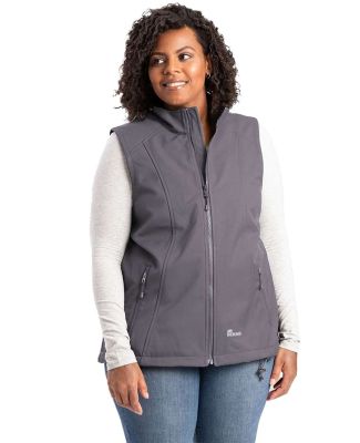 Berne Apparel WVS303 Women's Highland Soft Shell V in Grey