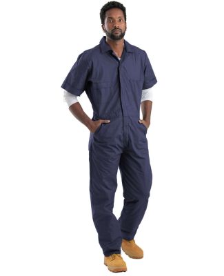 Berne Apparel P700 Axle Short Sleeve Coverall in Navy