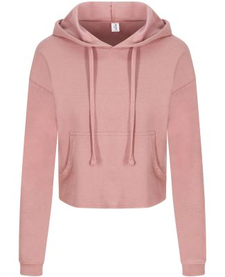 AWDis JHA016 Women's Girlie Cropped Hooded Fleece  in Dusty pink