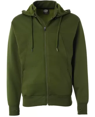 Independent Trading Co. - Hi-Tech Full-Zip Hooded  Olive