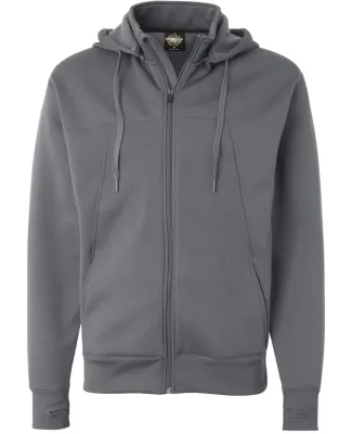Independent Trading Co. - Hi-Tech Full-Zip Hooded  Charcoal