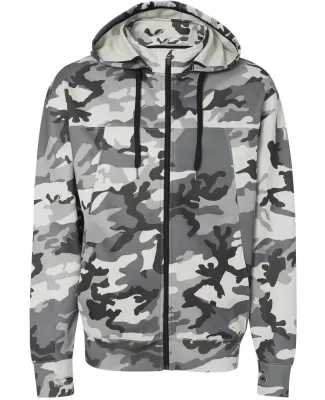 Independent Trading Co. - Hi-Tech Full-Zip Hooded  Snow Camo
