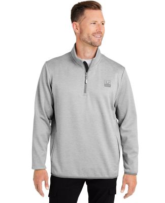 HUK  H130098 Cold Front Quarter-Zip Pullover in Harbor mist heather
