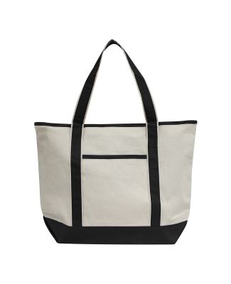 OAD Bags OAD103 Promotional Heavyweight Large Beac in Natural/black