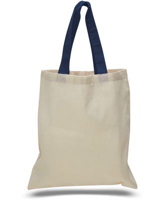 OAD Bags OAD105 Contrast-Color Handle Tote in Navy