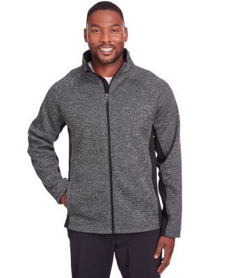 Spyder 187330 Constant Full-Zip Sweater Fleece Jac in Black heather/ black