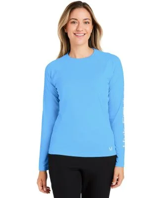 HUK  H612L04 Women's LoPro Pursuit T-Shirt in Marolina blue