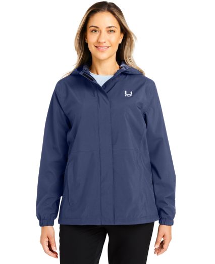 HUK  H640027 Women's Storm Rain Jacket in Naval academy