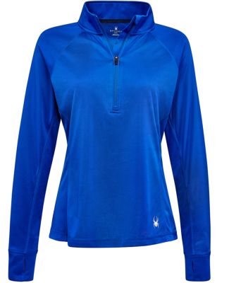 Spyder S16798 Women's Freestyle Half-Zip Pullover in Electric blue