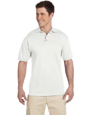 Jerzees J100 Adult Cotton Jersey Polo in White
