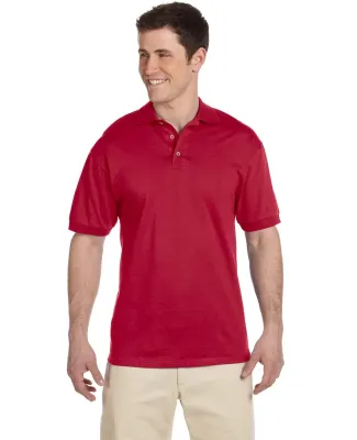 Jerzees J100 Adult Cotton Jersey Polo in True red