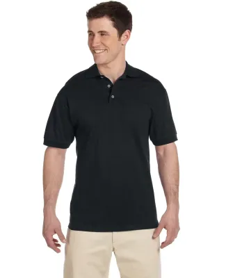Jerzees J100 Adult Cotton Jersey Polo in Black